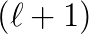 (\ell+1)