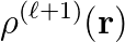 \rho^{(\ell+1)}(<strong> r</strong>)