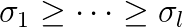 \sigma_1\ge\cdots\ge\sigma_l